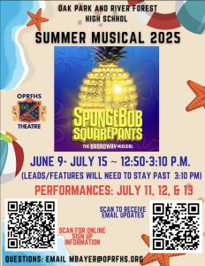 The poster for the summer musical
